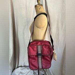 Vintage American Tourister Backpack Style Crossbody Luggage w Adjustable Strap